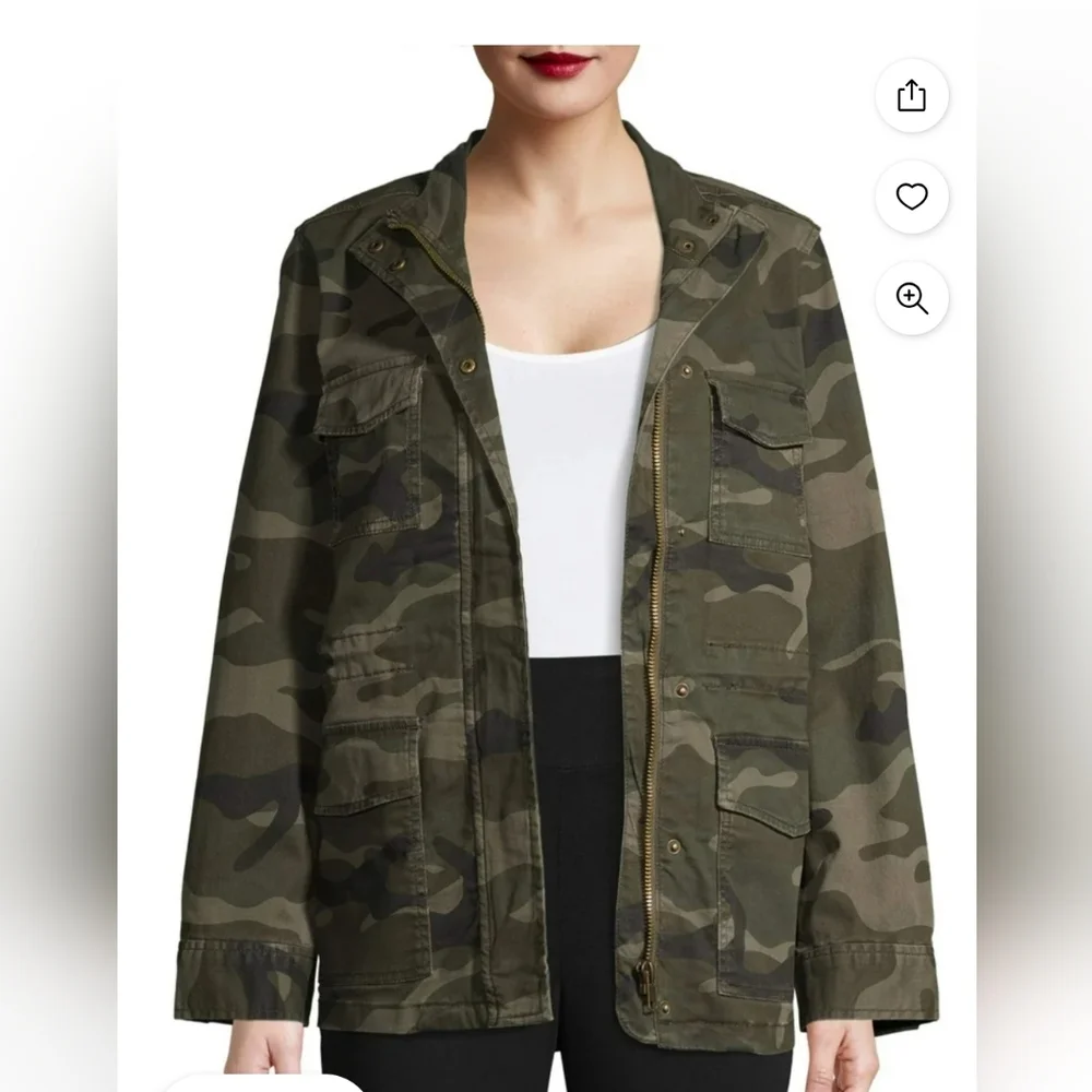 Time and Tru Green Utility Jacket - Picture 7 of 8